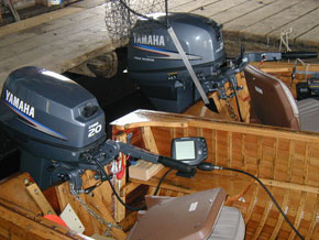 Fish Finder View in Boat