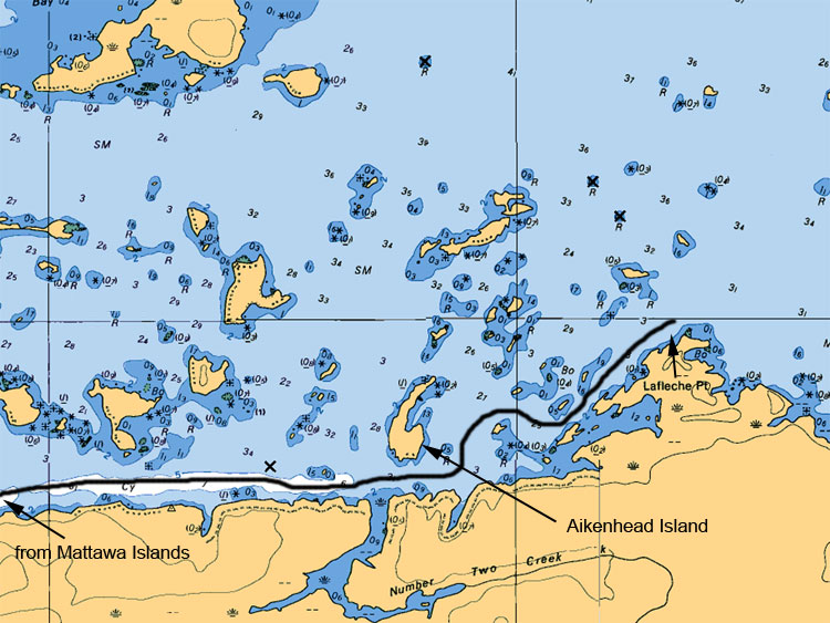Aikenhead Island to Lafleche Point Map