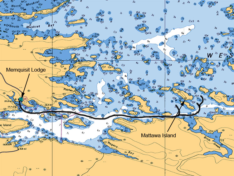 Memquisit to Mattawa Islands Map