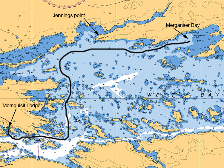 Memquisit Lodge Fishing - Jenning's Point to Merganser Bay